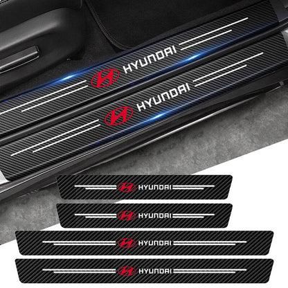 Carbon Fiber Door Sill Protector (Pack of 4)